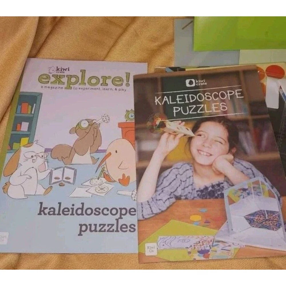 Kaleidoscope Kiwi Co Create Puzzles Age 5+ STEM Based Science Child Learning Set